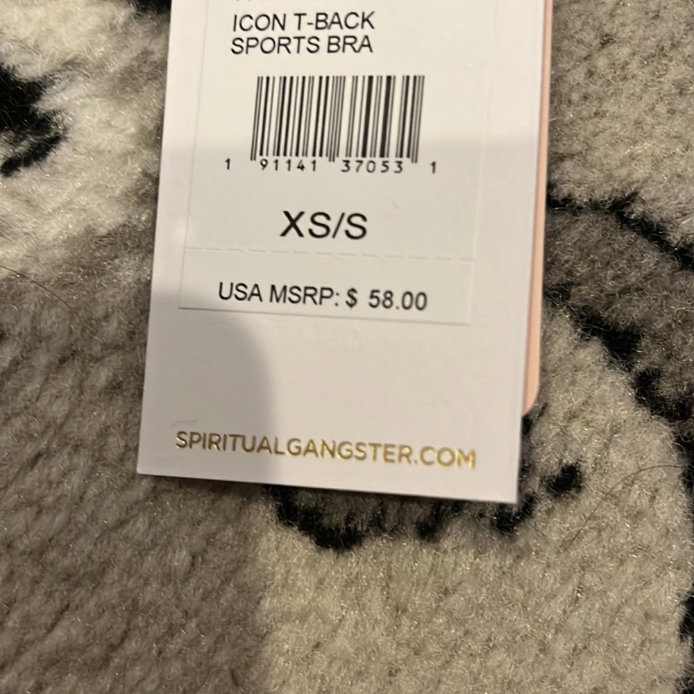 Sold NWT Spiritual Gangster Blue Sports Bra Extra Small/Small Light Support - Picture 3 of 4